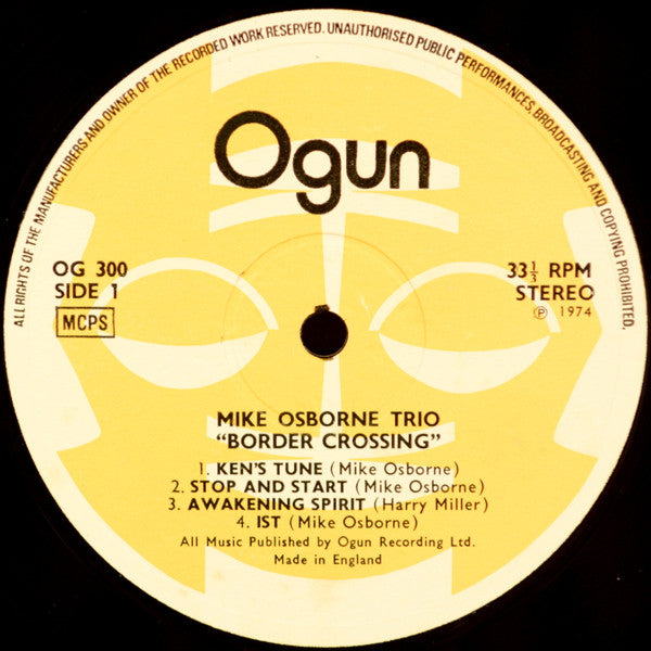 Mike Osborne Trio ~ Border Crossing (Vinyl) - Djungel & Jazz