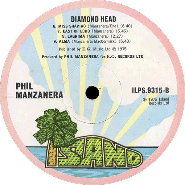Phil Manzanera ~ Diamond Head (Vinyl) - Djungel & Jazz