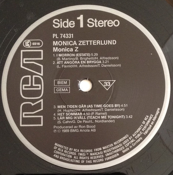 Monica Zetterlund ~ Monica Z (Vinyl) - Djungel & Jazz
