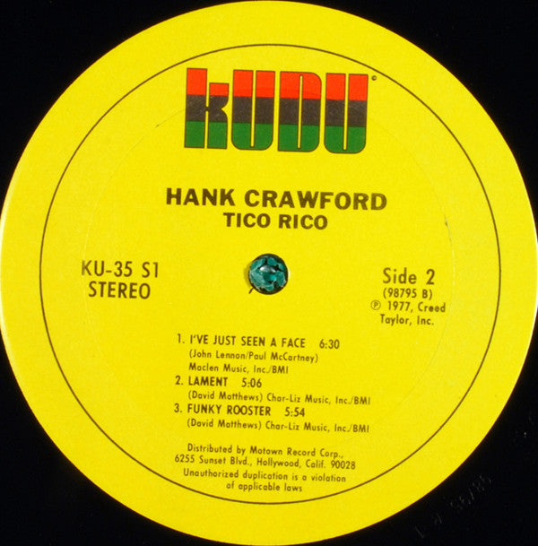Hank Crawford : Tico Rico (LP, Album, San)