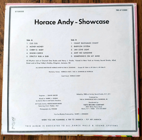 Horace Andy : Showcase (LP, Album)