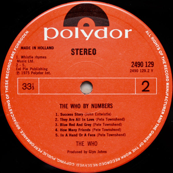 The Who ~ The Who By Numbers (Vinyl) - Djungel & Jazz