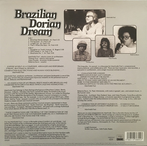 Manfredo Fest ~ Brazilian Dorian Dream (Vinyl) - Djungel & Jazz