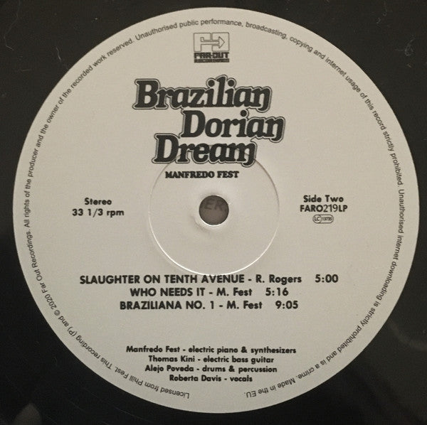 Manfredo Fest ~ Brazilian Dorian Dream (Vinyl) - Djungel & Jazz