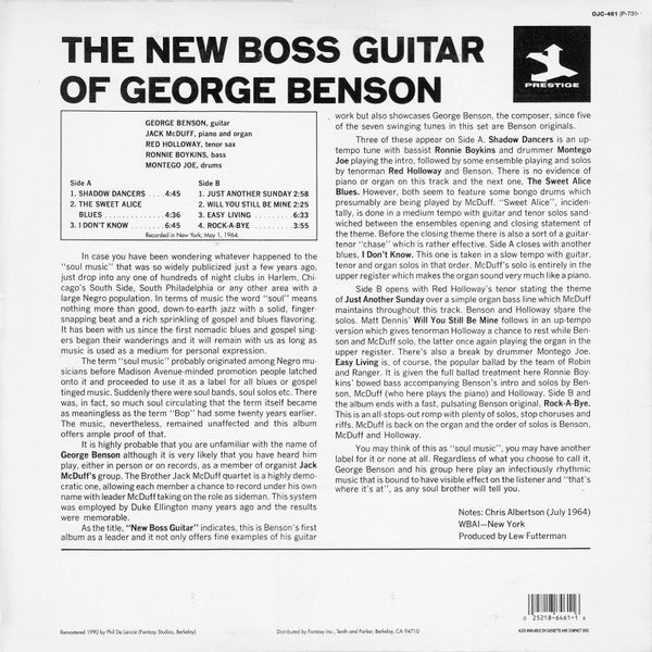 George Benson ~ The New Boss Guitar Of George Benson (Vinyl) - Djungel & Jazz