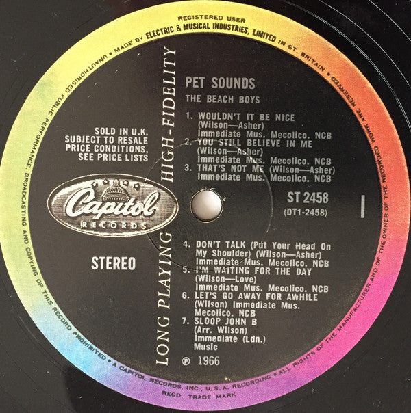 The Beach Boys ~ Pet Sounds (Vinyl) - Djungel & Jazz