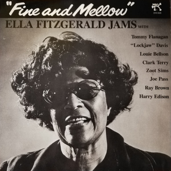 Ella Fitzgerald Jams With Tommy Flanagan, "Lockjaw" Davis, Louie Bellson, Clark Terry, Zoot Sims, Joe Pass, Ray Brown, Harry Edison ~ Fine And Mellow (Vinyl) - Djungel & Jazz