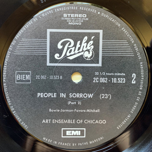The Art Ensemble Of Chicago : People In Sorrow (LP, Album, Bla)