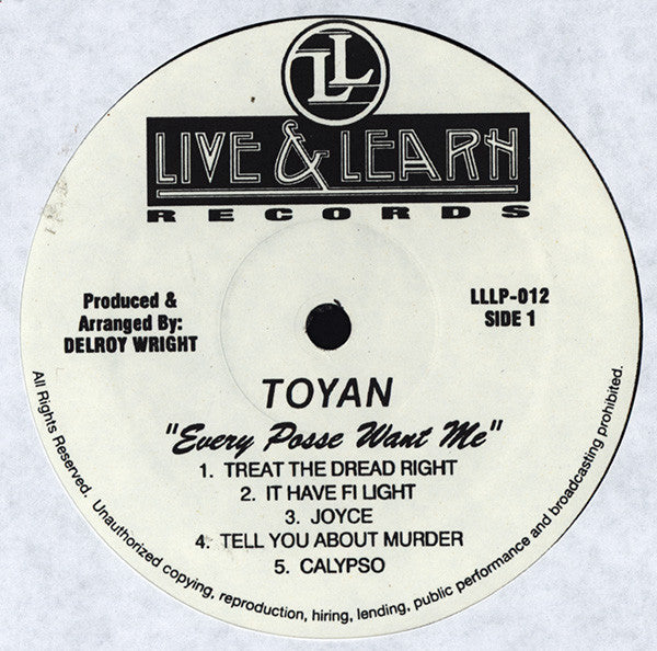 Toyan ~ Every Posse Want Me (Vinyl) - Djungel & Jazz