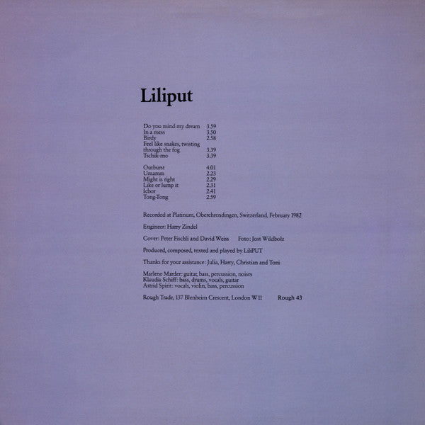 LiLiPUT ~ Liliput (Vinyl) - Djungel & Jazz