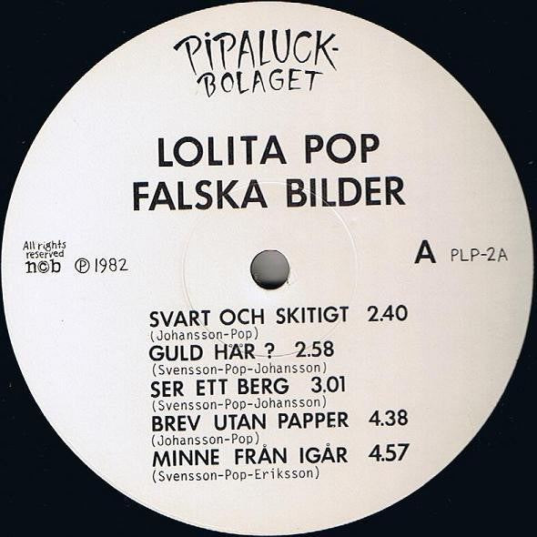 Lolita Pop ~ Falska Bilder (Vinyl) - Djungel & Jazz