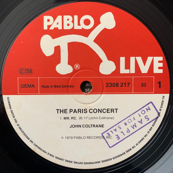 John Coltrane : The Paris Concert (LP, Album)