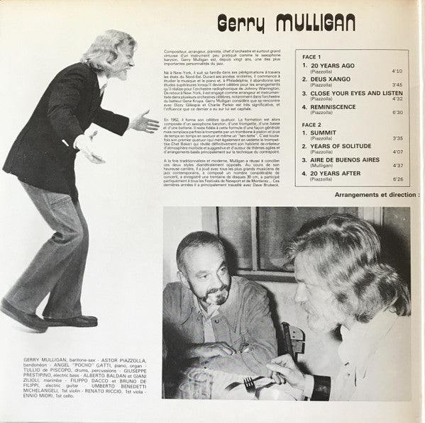 Gerry Mulligan, Astor Piazzolla ~ Gerry Mulligan - Astor Piazzolla (Vinyl) - Djungel & Jazz