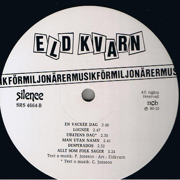Eldkvarn ~ Musik För Miljonärer (Vinyl) - Djungel & Jazz
