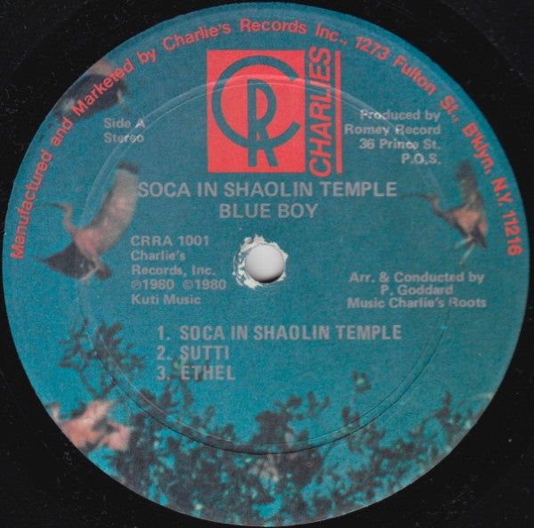 Blue Boy  ~ Soca In The Shaolin Temple (Vinyl) - Djungel & Jazz