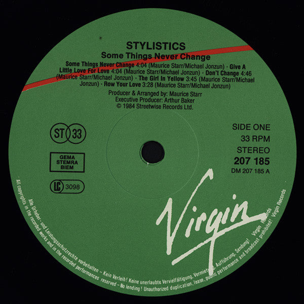 The Stylistics ~ Some Things Never Change (Vinyl) - Djungel & Jazz