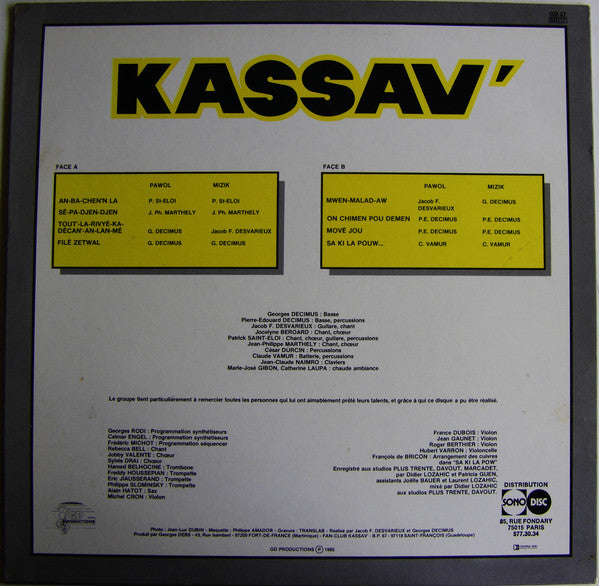 Kassav' : Kassav' (LP, Album)
