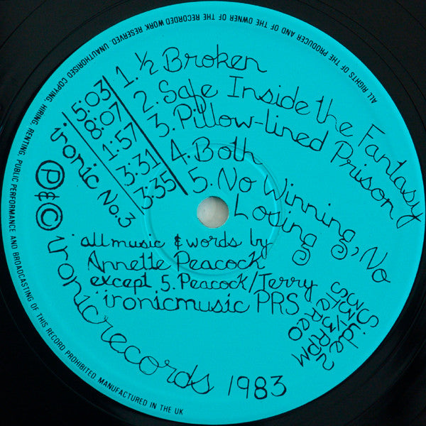 Annette Peacock ~ Been In The Streets Too Long (Vinyl) - Djungel & Jazz