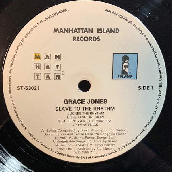 Grace Jones ~ Slave To The Rhythm (Vinyl) - Djungel & Jazz