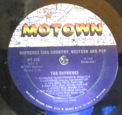The Supremes ~ Sing Country Western & Pop (Vinyl) - Djungel & Jazz