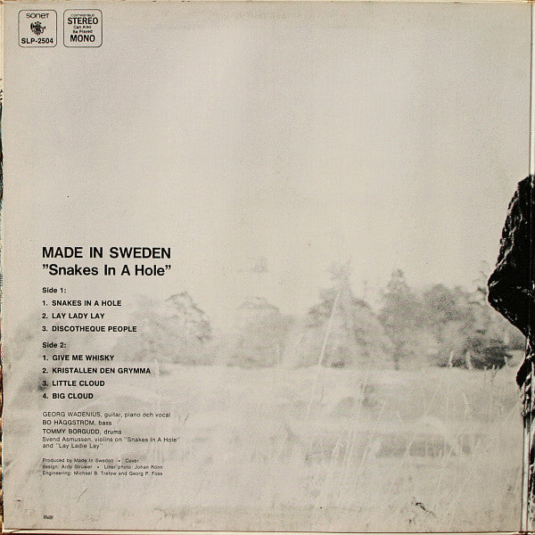 Made In Sweden : Snakes In A Hole (LP, Album)