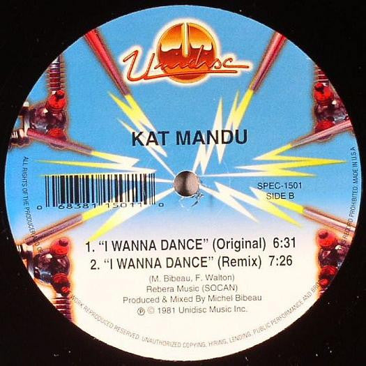 Kat Mandu : I Wanna Dance (12")