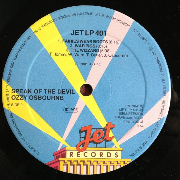 Ozzy Osbourne : Speak Of The Devil (2xLP, Album, Gat)