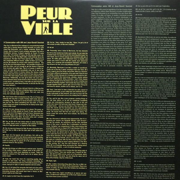 Ennio Morricone : Peur Sur La Ville (2xLP, Album, RSD, RE, RM, S/Edition)