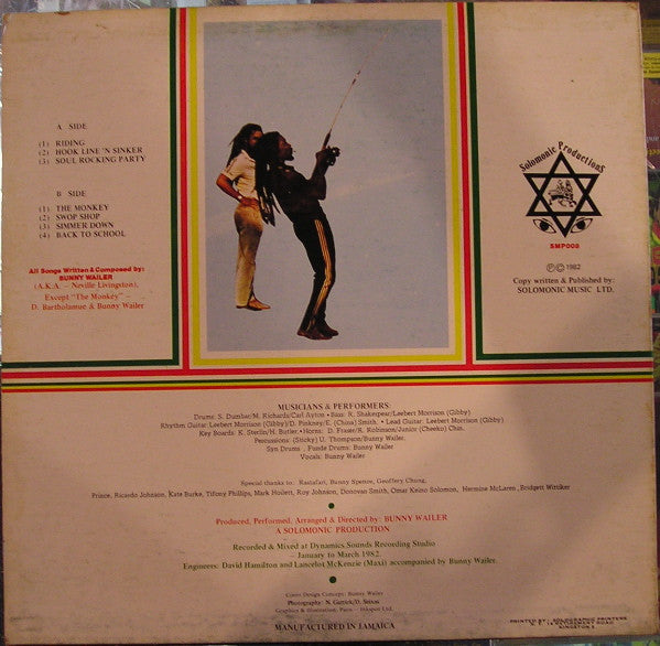 Bunny Wailer ~ Hook Line & Sinker (Vinyl) - Djungel & Jazz