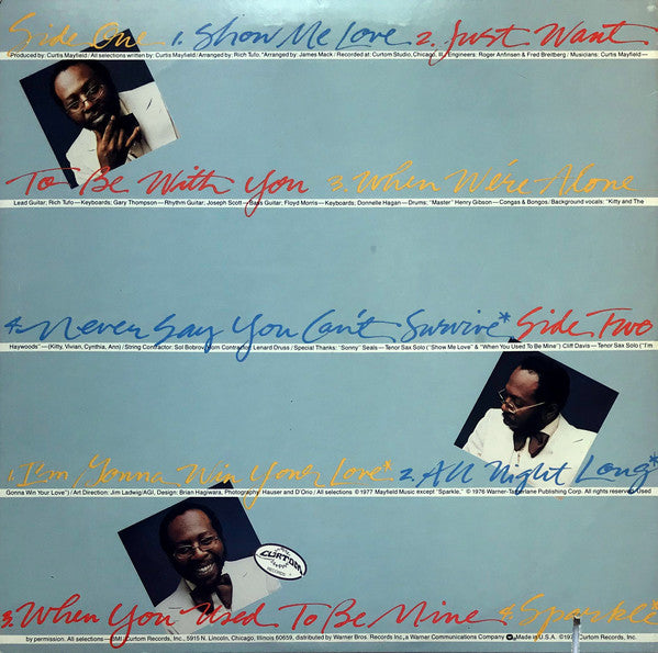 Curtis Mayfield ~ Never Say You Can't Survive (Vinyl) - Djungel & Jazz