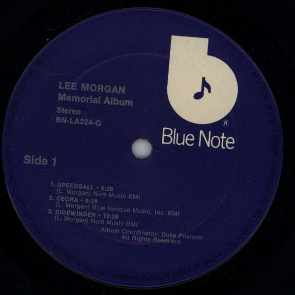 Lee Morgan : Memorial Album (LP, Comp, RE)