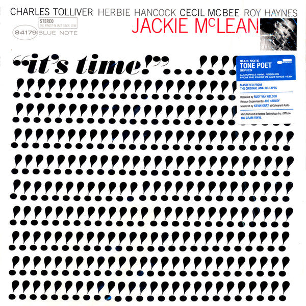 Jackie McLean ~ It's Time! (Vinyl) - Djungel & Jazz