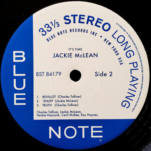 Jackie McLean ~ It's Time! (Vinyl) - Djungel & Jazz