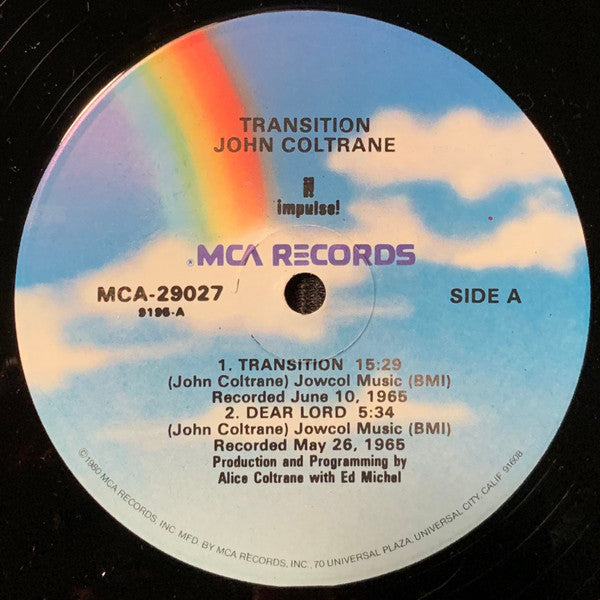 John Coltrane : Transition (LP, Album, Sta)