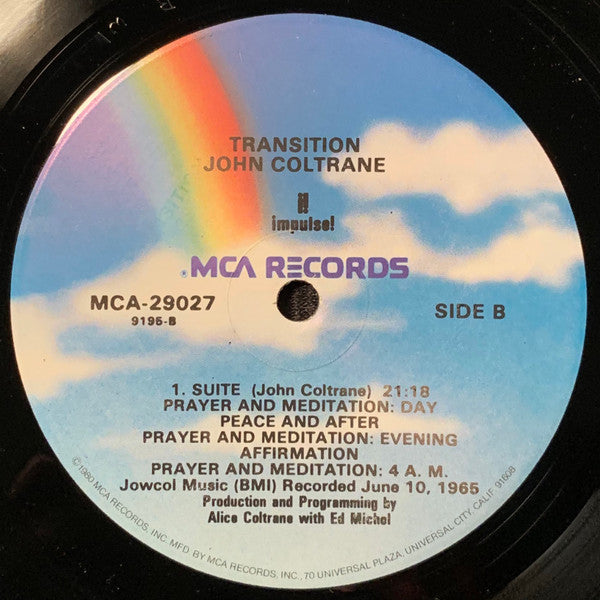 John Coltrane : Transition (LP, Album, Sta)