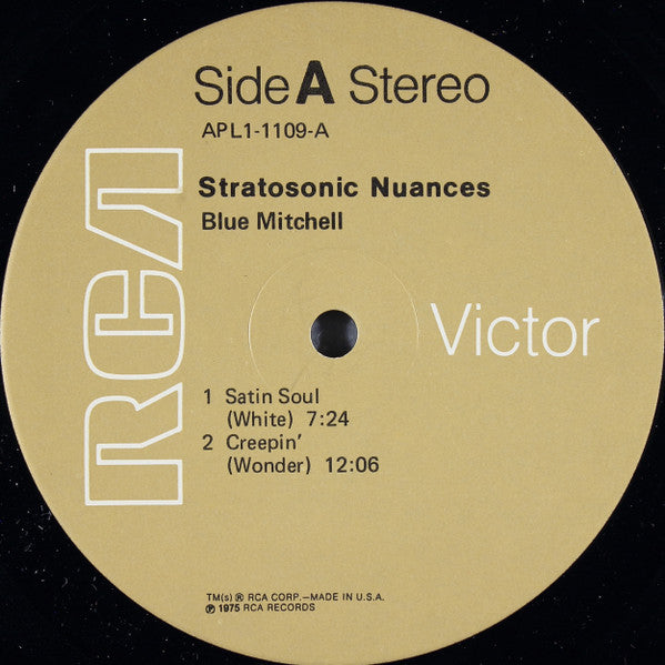 Blue Mitchell : Stratosonic Nuances (LP, Album)