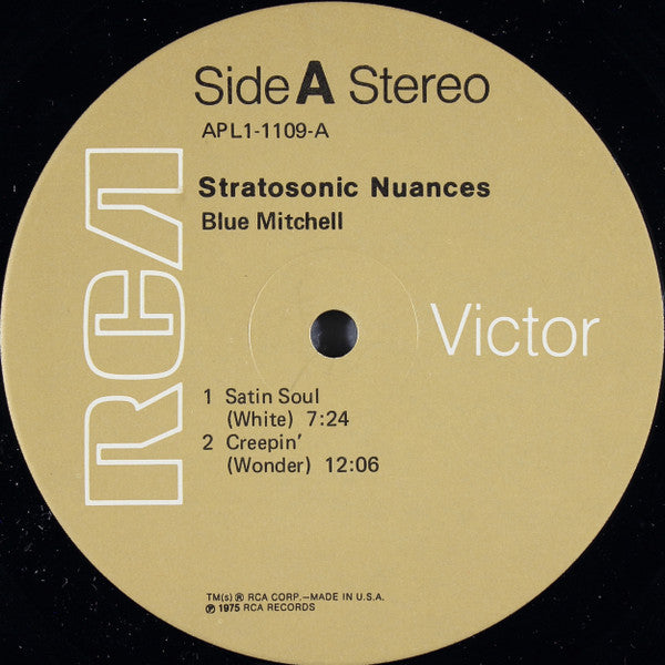 Blue Mitchell : Stratosonic Nuances (LP, Album)