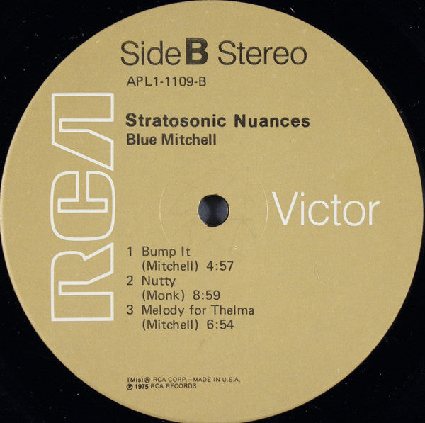 Blue Mitchell ~ Stratosonic Nuances (Vinyl) - Djungel & Jazz