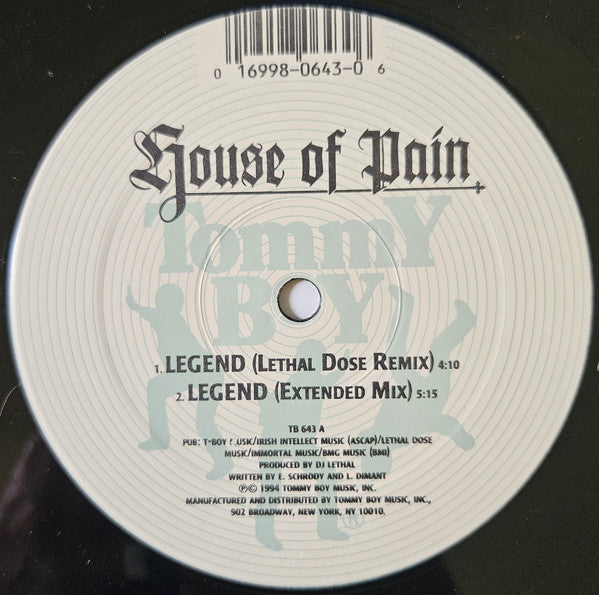 House Of Pain ~ Legend (Vinyl) - Djungel & Jazz