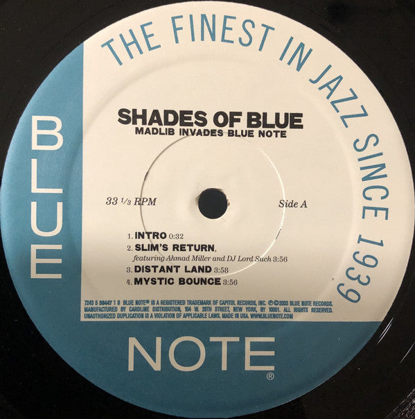 Madlib ~ Shades Of Blue (Vinyl) - Djungel & Jazz