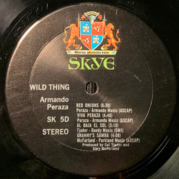 Armando Peraza : Wild Thing (LP, Album, Lam)
