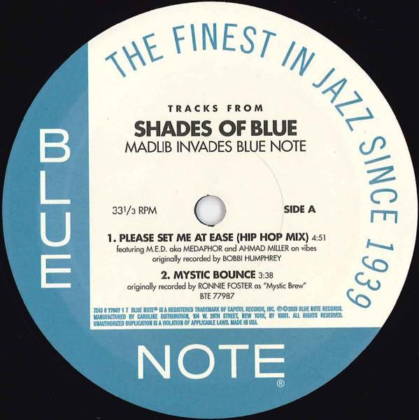 Madlib ~ Tracks From Shades Of Blue (Madlib Invades Blue Note) (Vinyl) - Djungel & Jazz