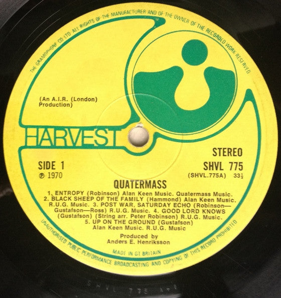 Quatermass (3) : Quatermass (LP, Album)