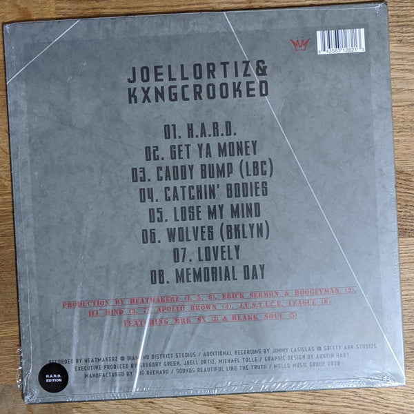 Joell Ortiz & KXNG Crooked : H.A.R.D. (LP, Album, Ltd, Gre)