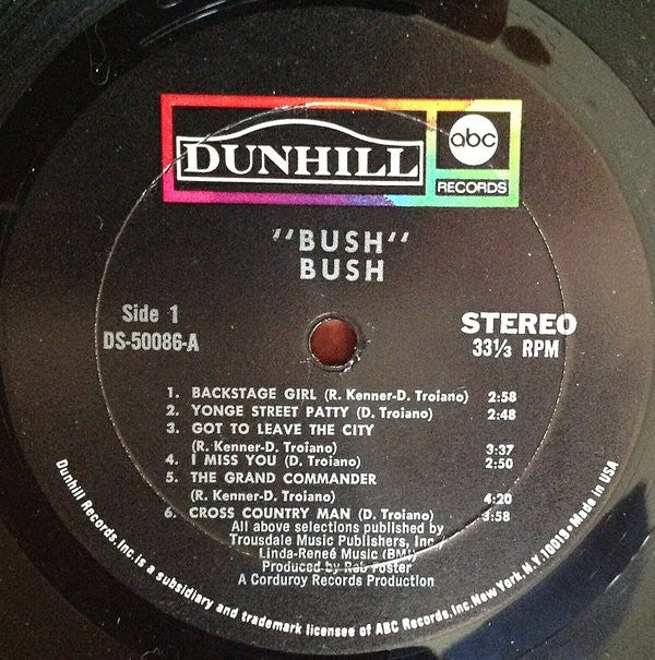 Bush (7) : Bush (LP, Album)