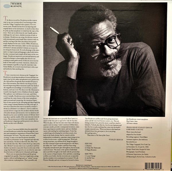 Joe Henderson ~ The State Of The Tenor (Live At The Village Vanguard Volume 1) (Vinyl) - Djungel & Jazz