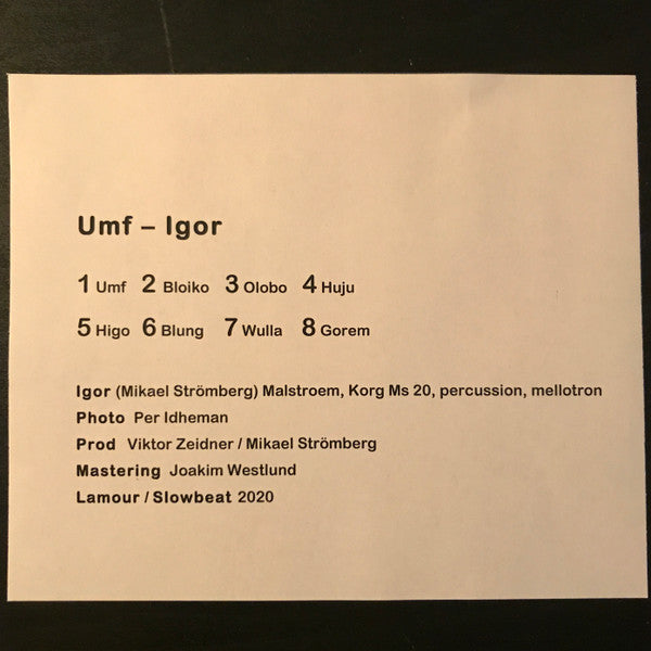 Igor  ~ Umf (Vinyl) - Djungel & Jazz