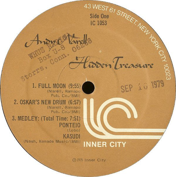 Andy Narell ~ Hidden Treasure (Vinyl) - Djungel & Jazz