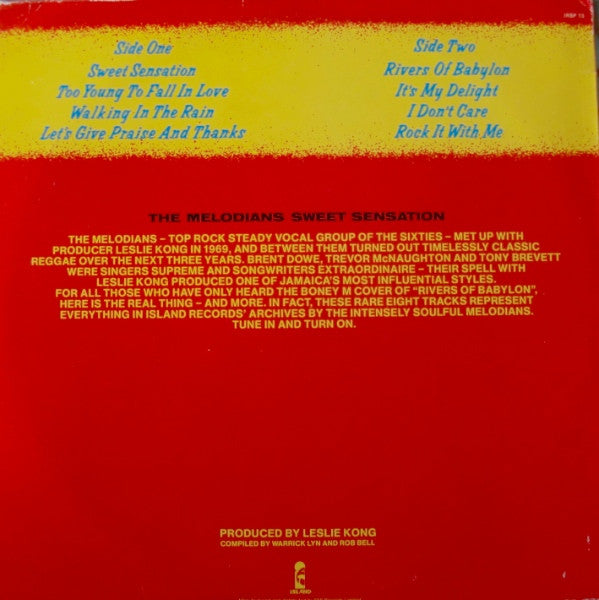The Melodians : Sweet Sensation (LP, Comp)