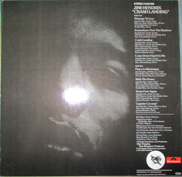 Jimi Hendrix ~ Crash Landing (Vinyl) - Djungel & Jazz